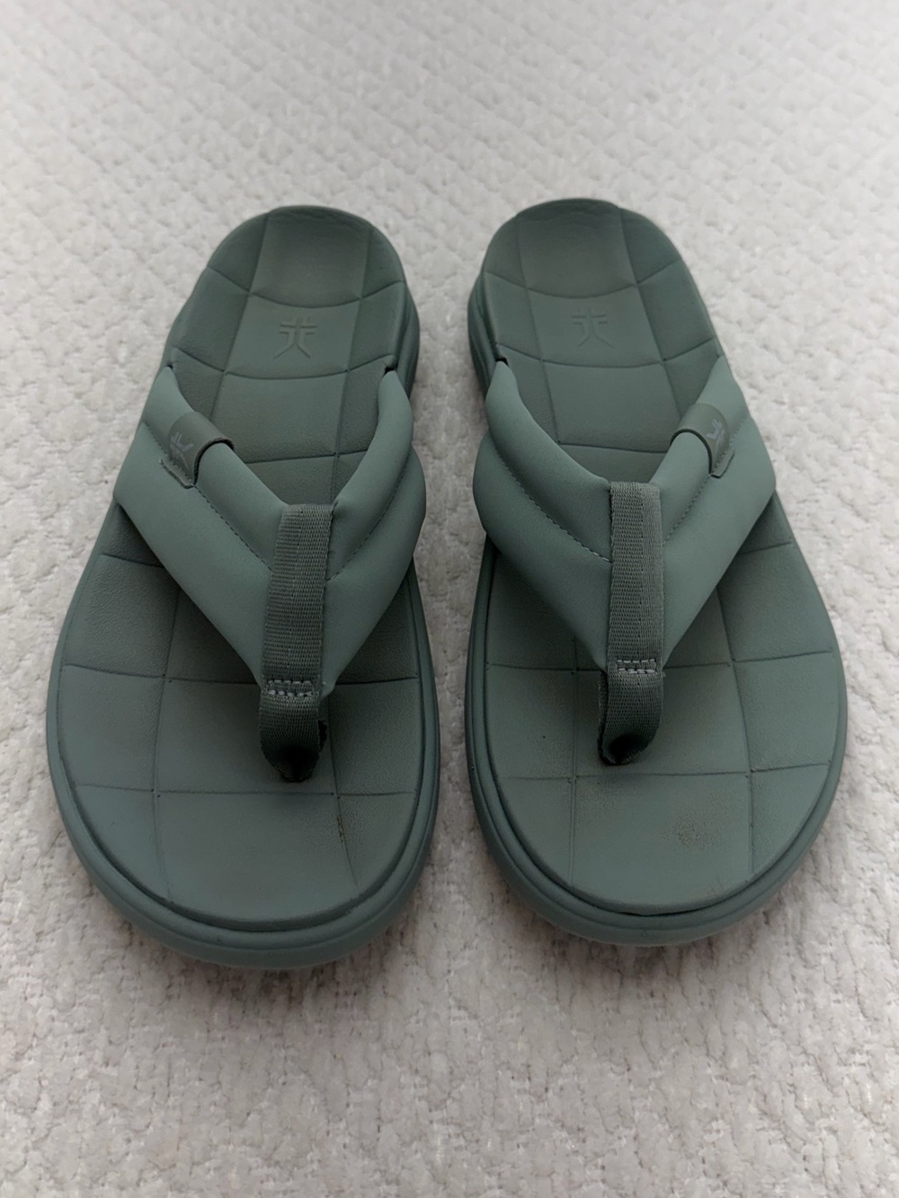 KURU Moment Flip Orthotic Recovery Sandal Safari Green Women’s Size 9